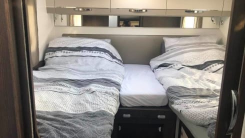 Benimar Cocoon 468 – DELUXE mobile home 4 pers with tow bar
