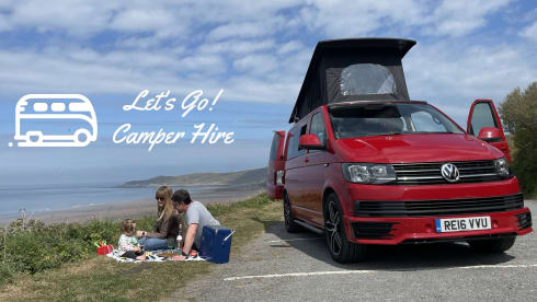 Cherry – Automatic VW T6 4 Berth Campervan with Poptop & Heater