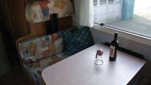 Our faithful Ford Rimor family camper for rent