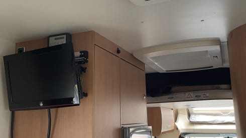 Semi-Integrated Camper for 4 people.