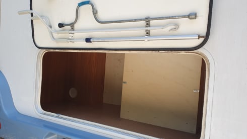Compact Family Camper. Off grid. Optional baby bed and bicycle carrier.
