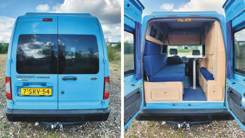 Blue Zone – 2-seater Ford Connect campervan from 2009