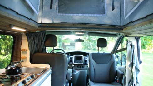InneGer – Compact, practical and cozy 2 person camper (bus) (extra long).