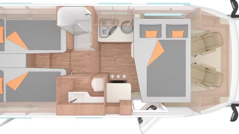 YN24 AZO - 4 berth Weinsberg 700 ME Romford 