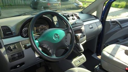 Discover Luxury and Adventure with our well-equipped Mercedes camper van!