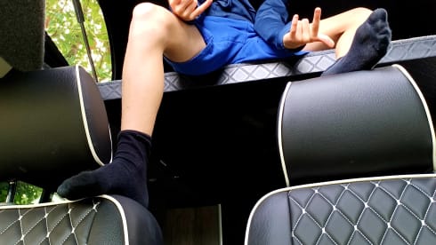 Vana the van – Volkswagen Bus mit 4 Schlafplätzen aus dem Jahr 2015, perfekt, um das schöne Nordwales zu erkunden