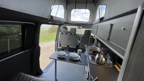 Wallis  – High Spec VW T6 CamperKing Conversion.  Sleeps 4 & Seats 5