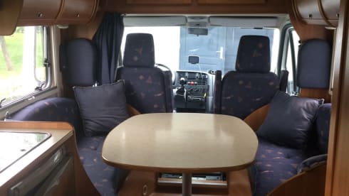 Beautiful Roller Team camper for 4 people