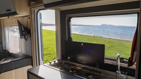 Saltire sunsets Motorhome hire  – 6 berth Fiat alcove from 2021