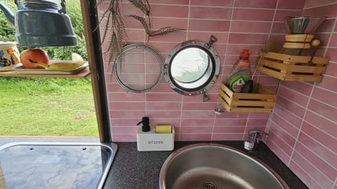 Avonturenbus – Cozy, fresh camper van, self-sufficient.