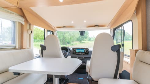 Go on an adventure with this luxurious 2022 Mercedes-Benz motorhome!