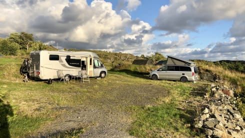 4 person modern and spacious, well-equipped camper.