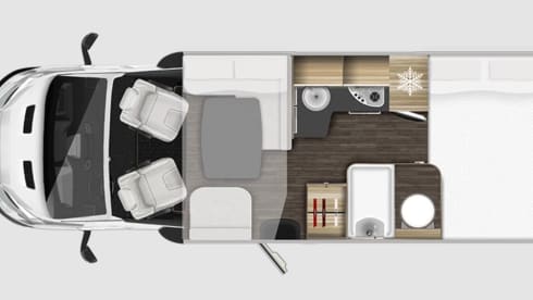 Modern 21 Reg Rollerteam Zefiro 665 4 Berth Luxury Motorhome