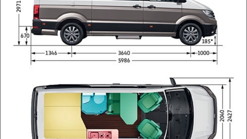 Grote beer – 4p Volkswagen campervan from 2022