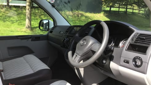 4 berth Volkswagen Transporter Campervan With Pop Top 2013