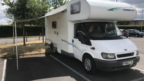 4 berth Chausson, main bed over cab