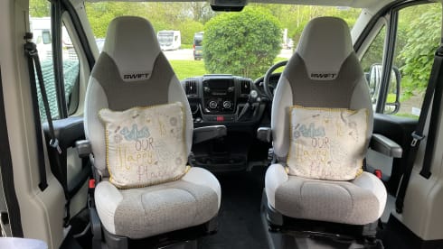 Our home away from home  – 4 berth Swift bus from 2018