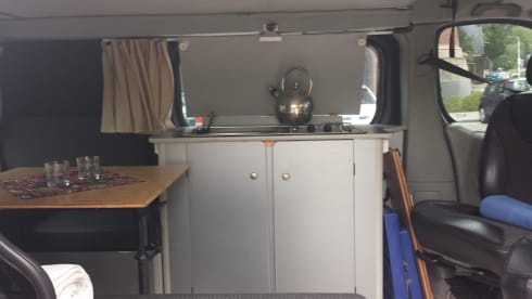 A comfortable and compact Renault Trafic.