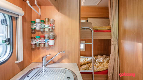  Chausson Flash 03 – Comfortable family camper with bunk beds