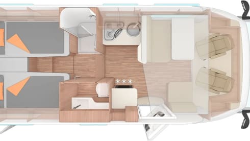 YN24 AZO - 4 berth Weinsberg 700 ME Romford 
