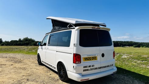 4 berth Volkswagen Transporter campervan from 2020