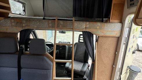 6 persoons gezinscamper – Fiat Alcove a 6 posti del 1998
