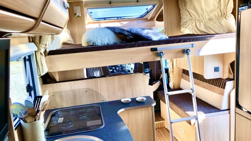 Very nice and complete spacious family camper for 2-4 persons