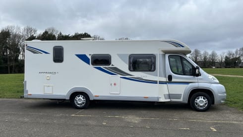 Matilda – Beautiful 4 berth 4 belt Bailey Approach 745 SE 