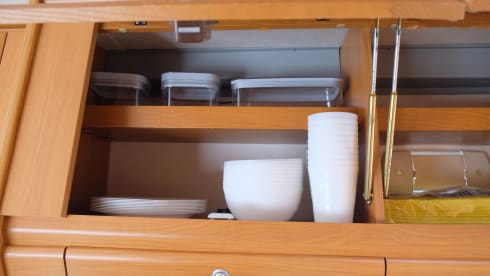 Adria Mobil alcove with 6 belts