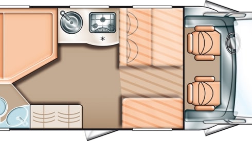 Beautiful, spacious and very nice camper for 2-4 people
