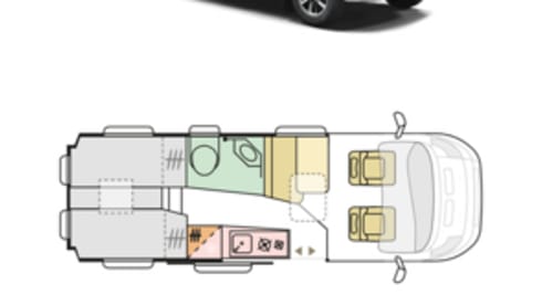 2p Adria Mobil bus uit 2020