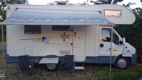 Winterbestemmingen aangeraden! – 4p Fiat alcove from 2004