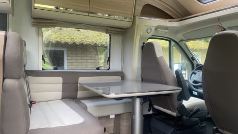 4 person modern and spacious, well-equipped camper.