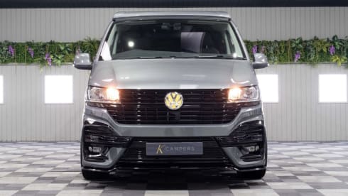 Grey VW – 4 berth Volkswagen Automatic 150bhp campervan from 2021-23