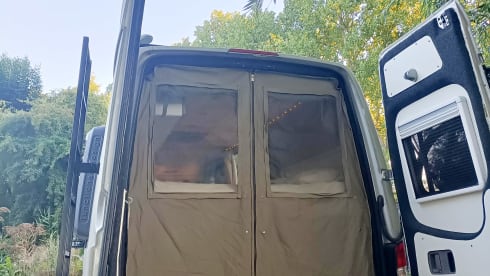 Luxury off-grid Sprinter with unique, bohemian interior! Winter camping