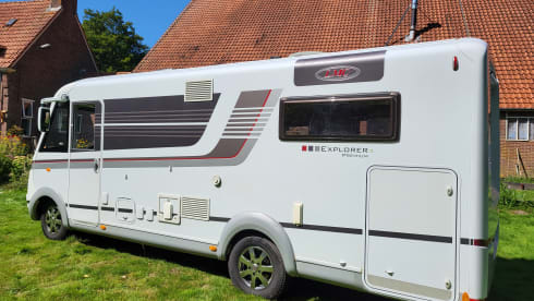 LMC integrated camper with round seating from 2018