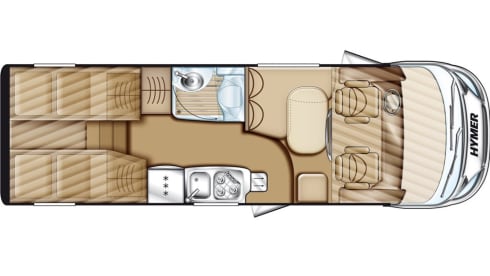 Liedje – Hymer Exsis-i with 2x AIRCO