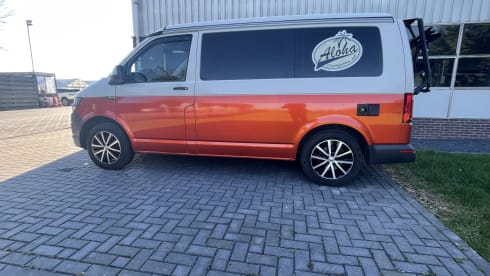 Aloha beach camper Orange – VW T6 Automatic