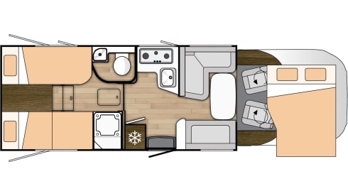 Benimar 2021 – Luxury 4 person camper, 2021 with 170 hp powerful engine!