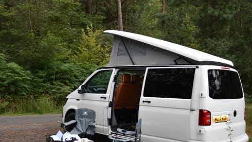 4-persoons Volkswagen camper uit 2017