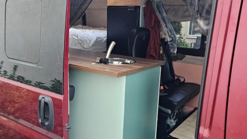 Compact self-built camper van for 2 to 3 persons, Fiat Ducao