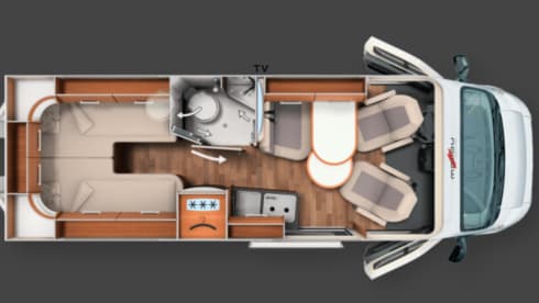 MAXI 001 – 2 Person Carthago bus from 2020