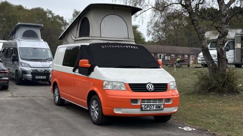Paulo – An Orange Adventure! 3 berth Volkswagen campervan from 2007