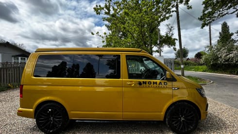 Goldie LONDON – RK69RPY - Adventure with Goldie, the 4 Berth Nomad Volkswagen, Romford