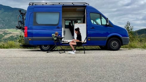 Volkswagen bus for duo or small family ready for a new road trip