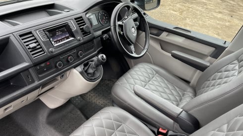 Wallis  – High Spec VW T6 CamperKing Conversion.  Sleeps 4 & Seats 5