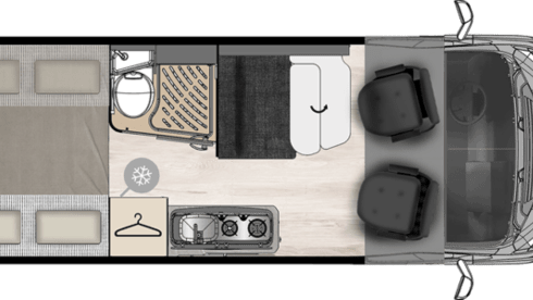 Menfys (2) veranda – Menfys VAN 3 MAXI S-Line (2) with veranda and photovoltaic