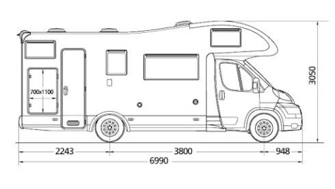 Super – Nice spacious camper for 6 people