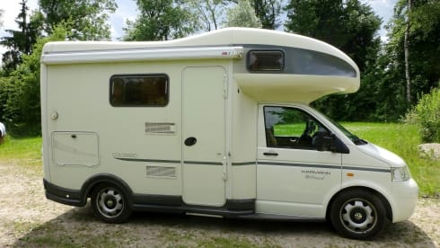 Colorado – Kompakter Camper, kurze Aussenmaße, aber trotzdem mit allem ausgestattet. 