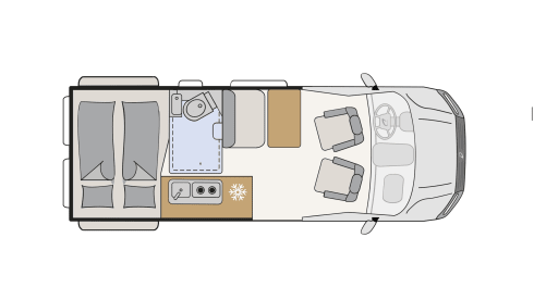 2p Dethleffs Golbetrail Performance bus uit 2025 599cm